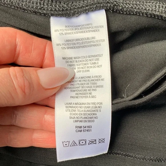 Calvin Klein Black Layered Sport Mini Skort, size XS. - Picture 3 of 14